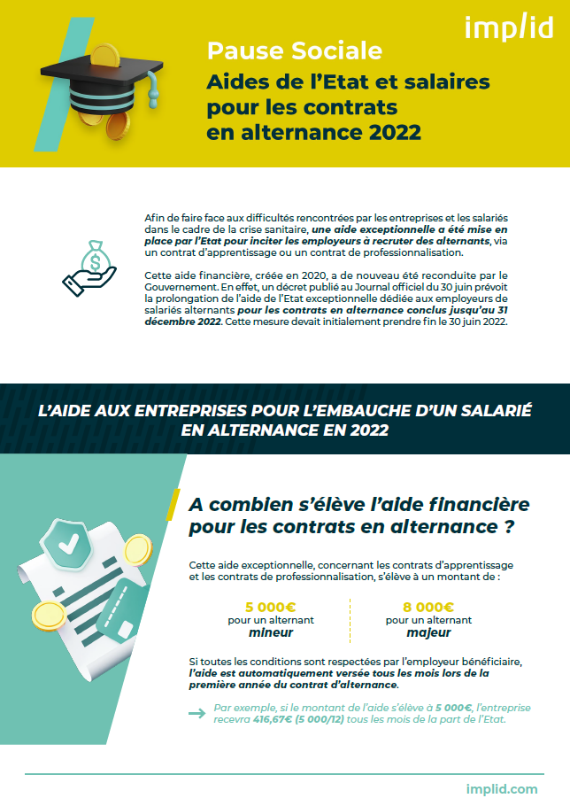 Aides De L Etat And Salaires Contrats Alternance 2022 Implid